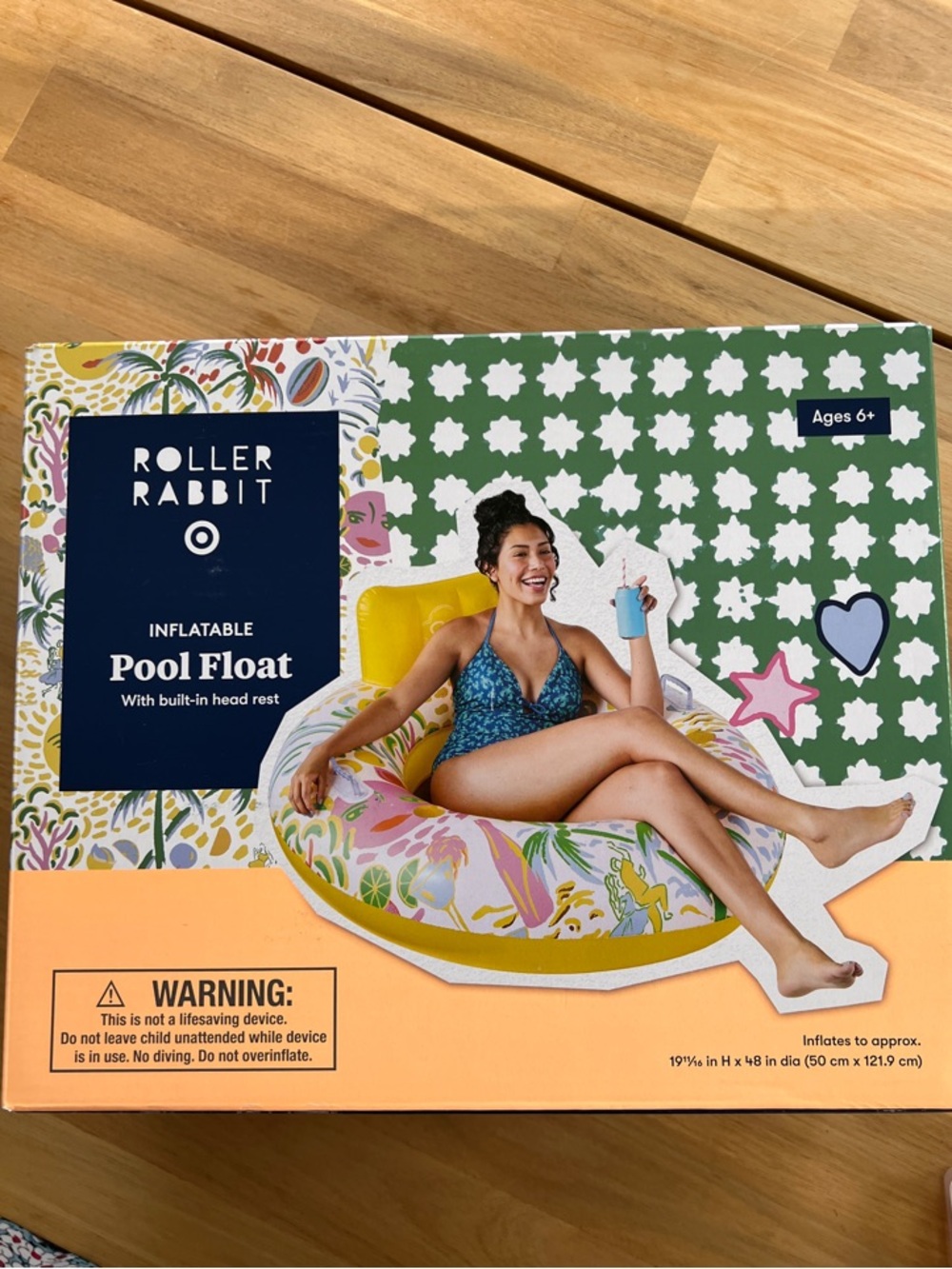 NIB Roller Rabbit x Target Vacation Round Pool Float